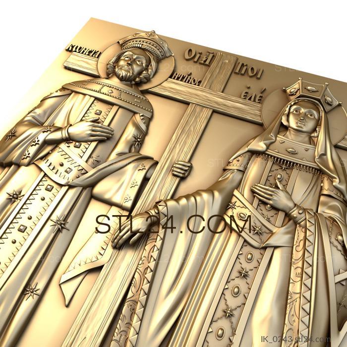 Icons (Saints Constantine and Helena, IK_0243) 3D models for cnc